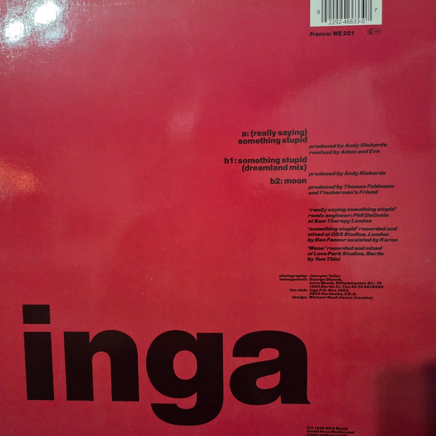 Inga Something Stupid Maxi De Epoca VG+