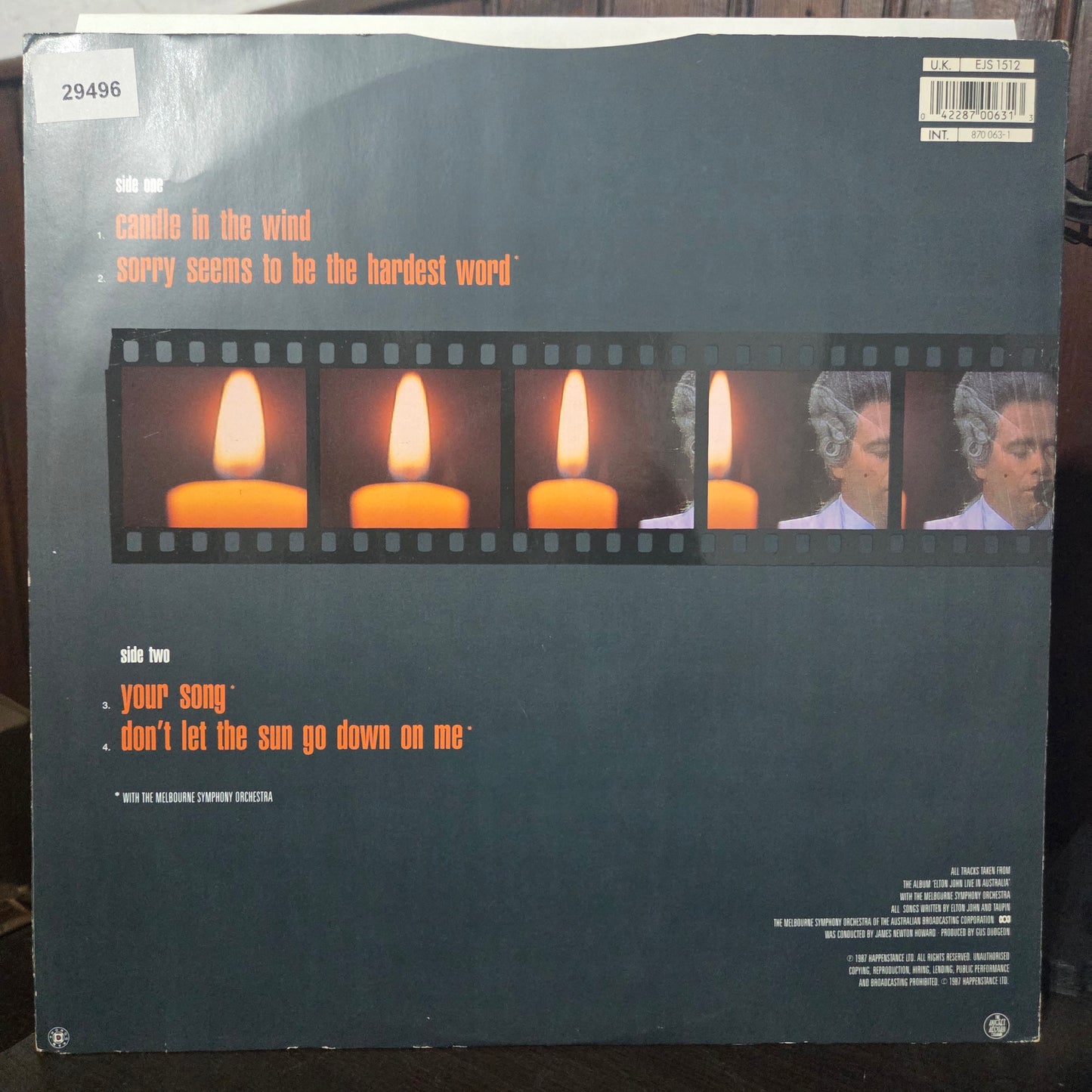 Elton Jhon Candle in the Wind Maxi De Epoca VG+