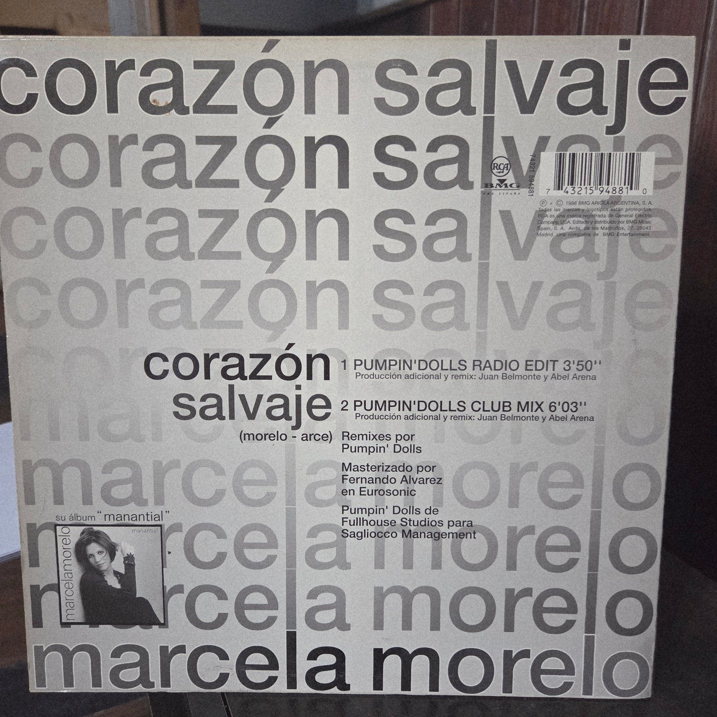 Marcela Morello Corazon Salvaje Maxi De Epoca VG+