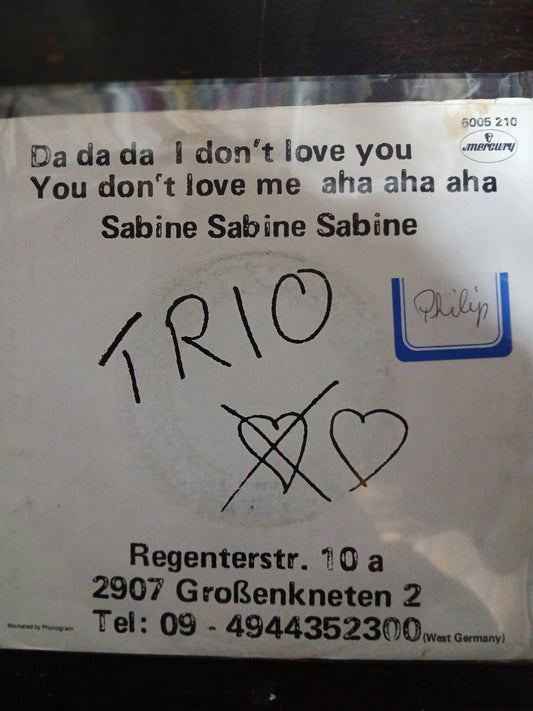 Trio DA Da Da  Simple 7" 2da. Mano VG+