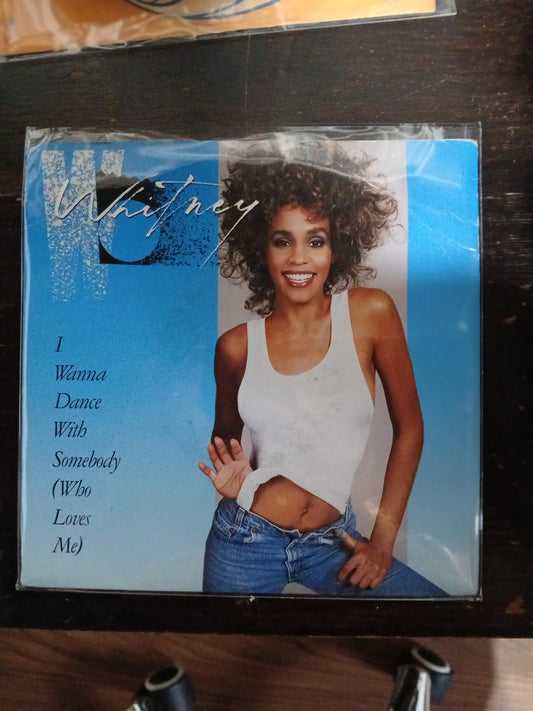 Whitney Houston I Wanna Dance With Somebody Simple 7" 2da. Mano VG+