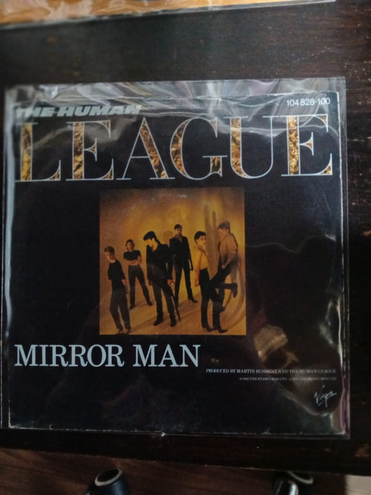 Human League Mirror Man Simple 7" 2da. Mano VG+