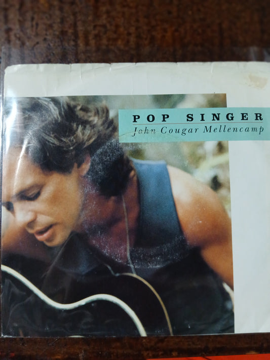 John Cougar Mellencamp Pop Singer Simple 7" 2da. Mano VG+