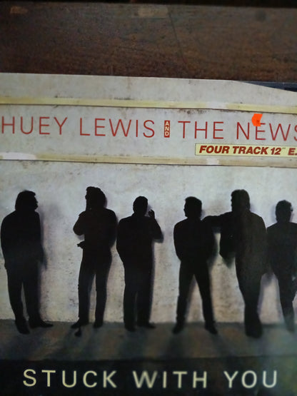 Huey Lewis and the News Stuck With You Maxi De Epoca VG+