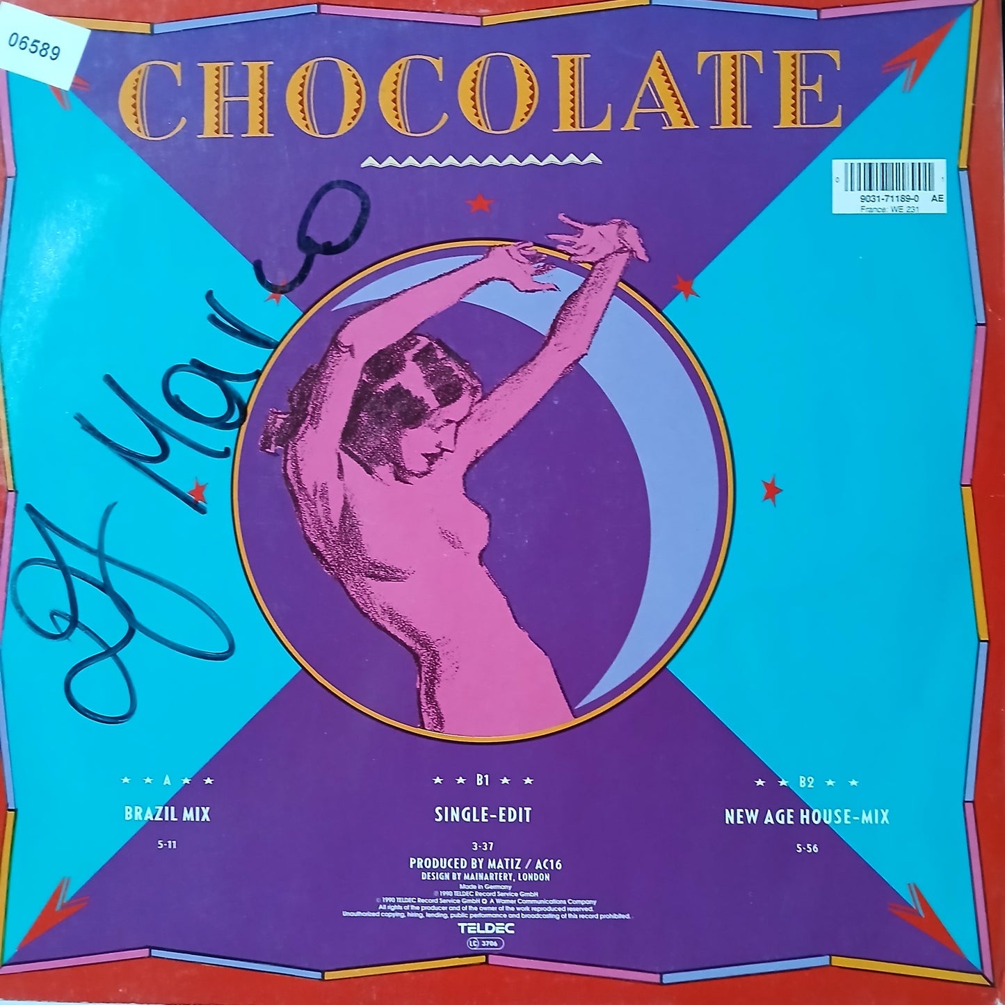 Chocolate Ritmo de la Noche Maxi De Epoca VG+