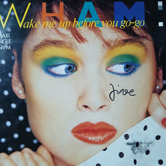 Wham Wake me up Before you Go Go Maxi De Epoca VG+
