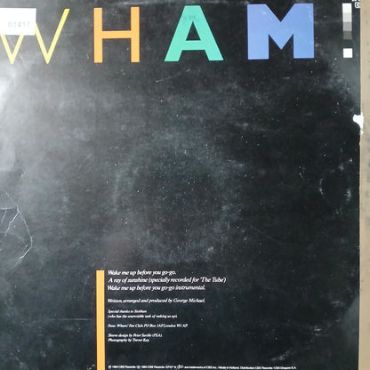 Wham Wake me up Before you Go Go Maxi De Epoca VG+