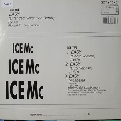 Ice Mc Easy Maxi De Epoca VG+