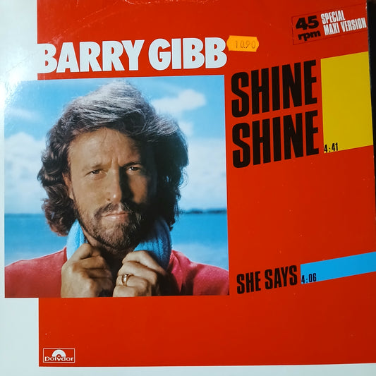 Barry Gibb Shine Shine Maxi De Epoca VG+