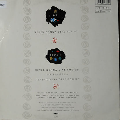 Rick Astley Never Gonna Give You Up Maxi De Epoca VG+