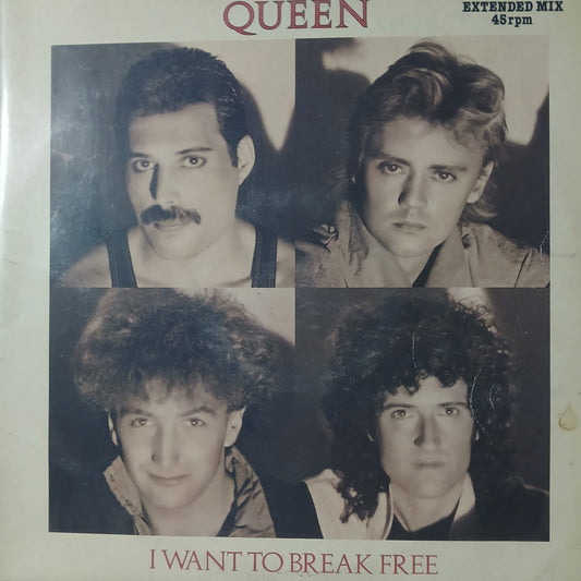 Queen I Want to Break Free Maxi De Epoca VG+