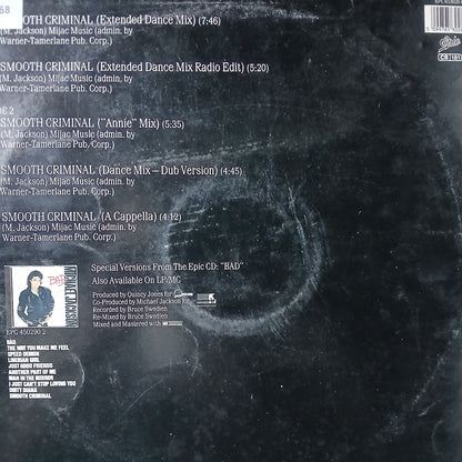 Michael Jackson Smooth Criminal Maxi De Epoca VG+