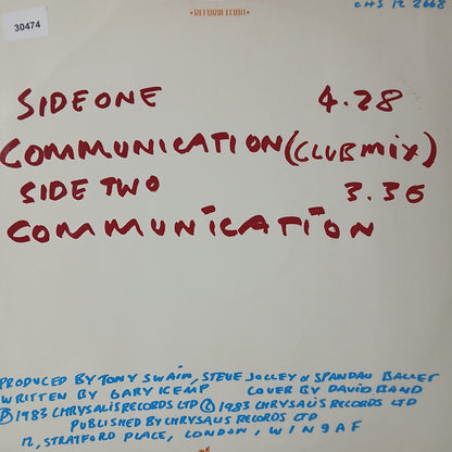 Spandau Ballet Communication Maxi De Epoca VG+
