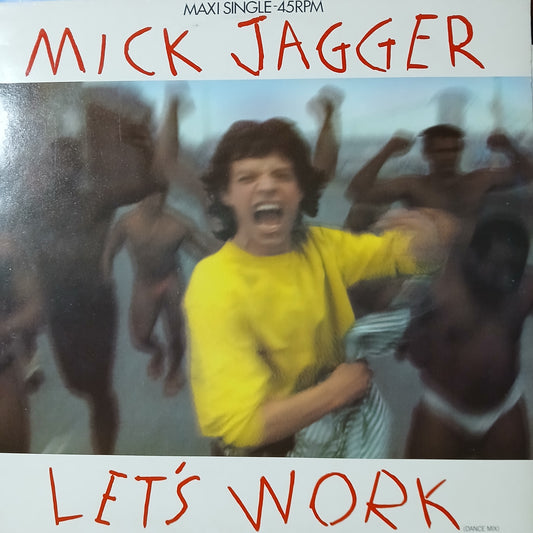 Mick Jagger Lets Work Maxi De Epoca VG+