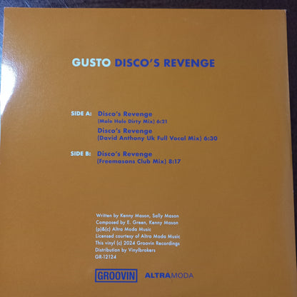 Gusto Disco Revenge Maxi Cerrado Nuevo de Fabrica