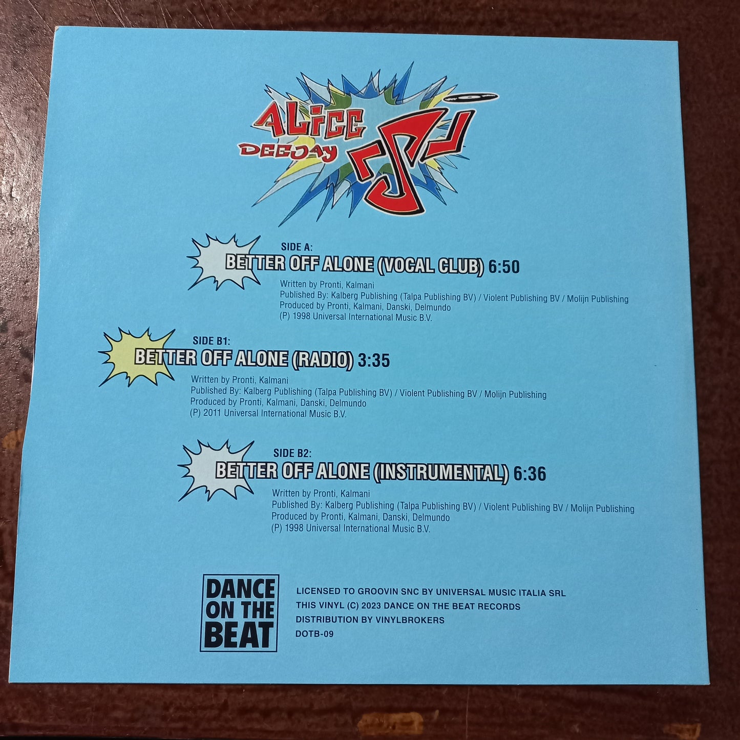 Alice Deejay Better of Alone Maxi Cerrado Nuevo de Fabrica