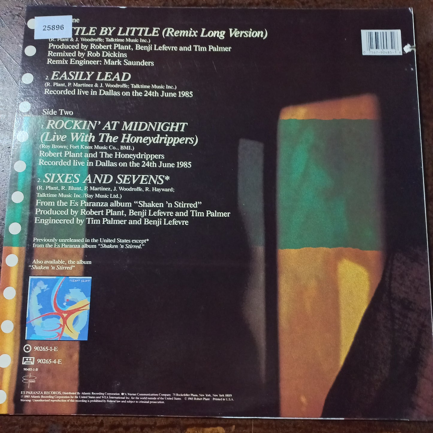 Robert Plant Little By Little  Maxi De Epoca VG+