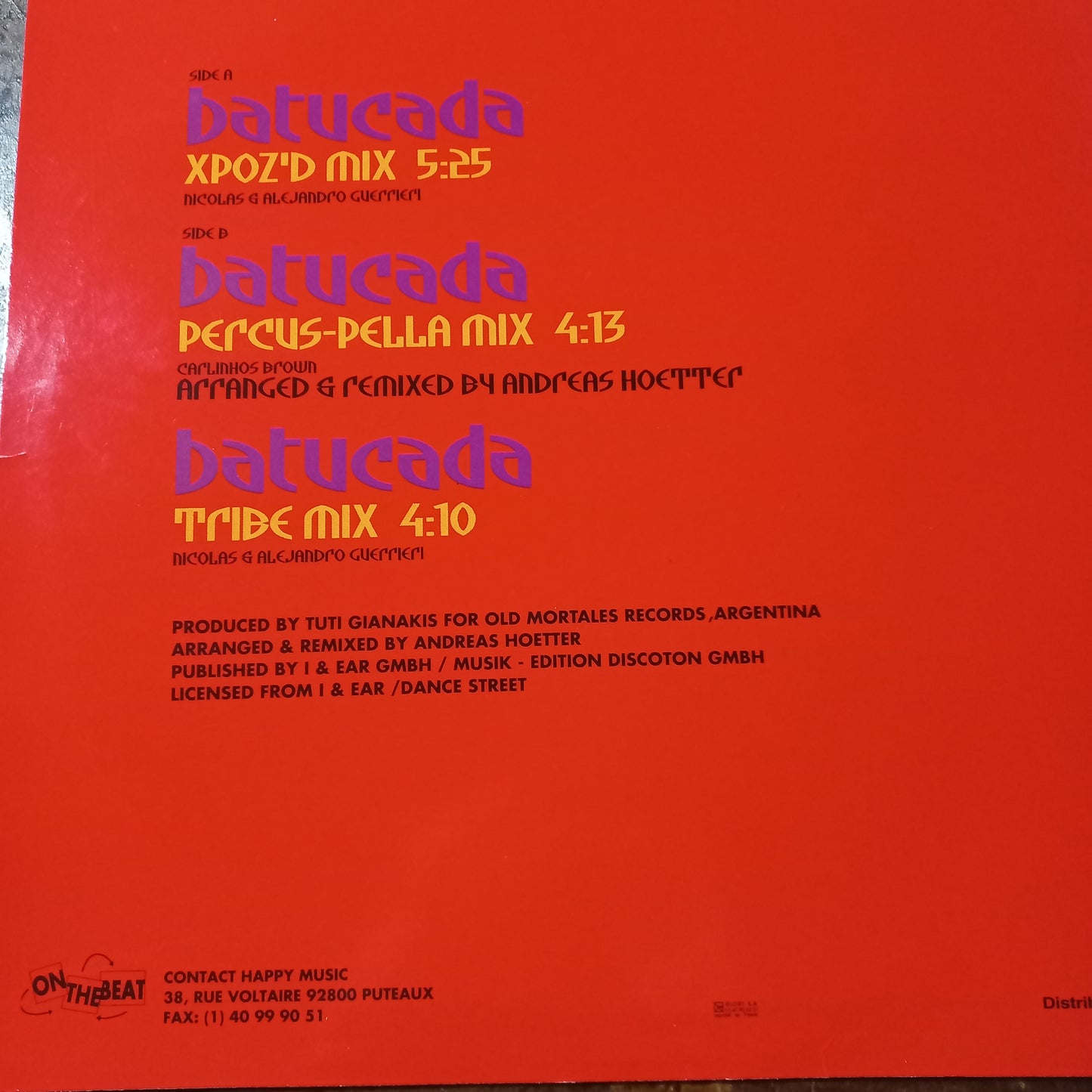 Dj Dero Batucada Maxi De Epoca VG+