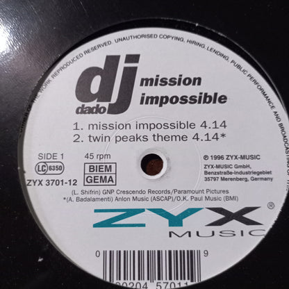 Dj Dado Mission Impossible Maxi De Epoca VG+