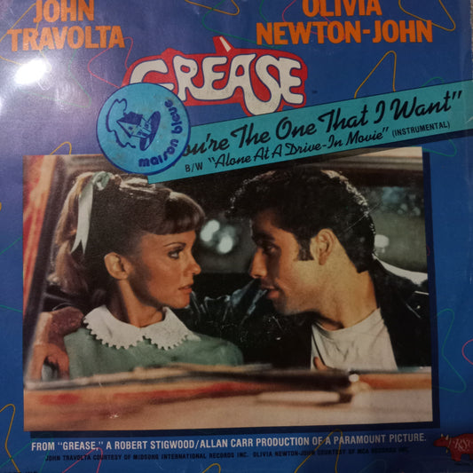 John Travolta Olivia Newton John You are the One  Simple 7" 2da. Mano VG+