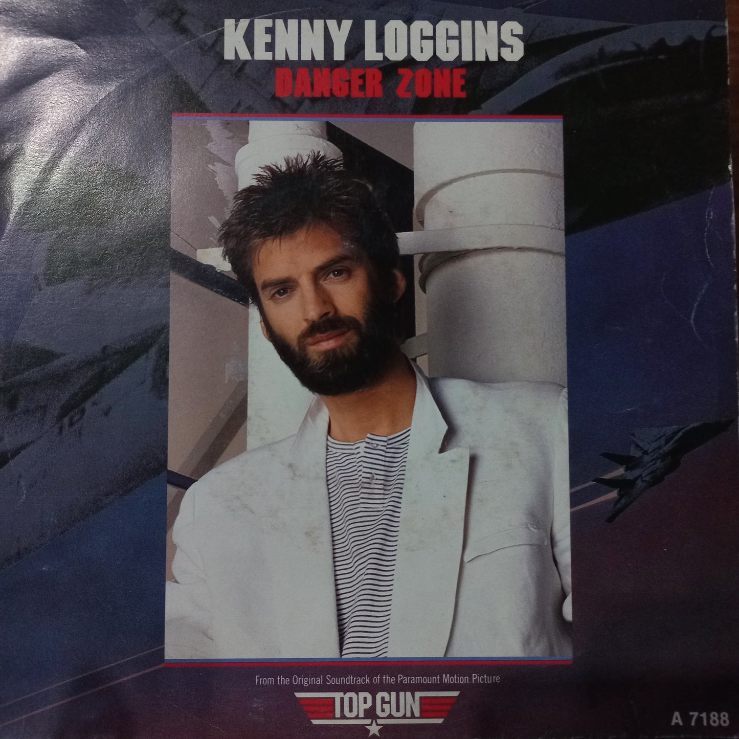 Kenny Loggins Danger Zone Simple 7" 2da. Mano VG+
