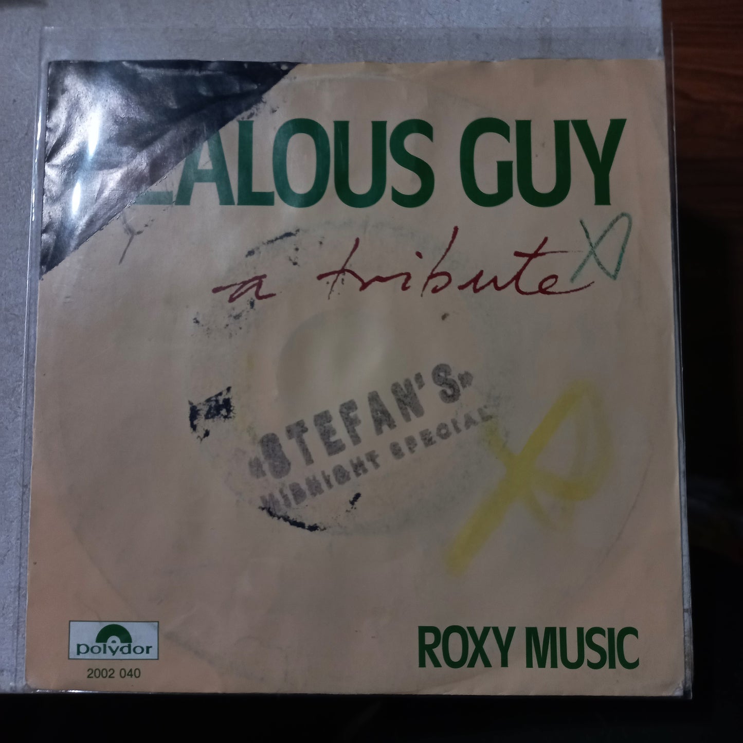 Roxy Music Jealous Guy Simple 7" 2da. Mano VG+