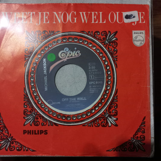 Michael Jackson Off The Wall Simple 7" 2da. Mano VG+