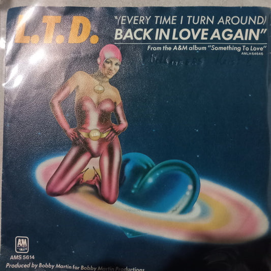 L.T.D. Back in love Again Simple 7" 2da. Mano VG+