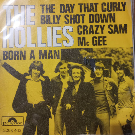 The Hollies The Day That Curly Billy Shot Simple 7" Vg+ De Epoca