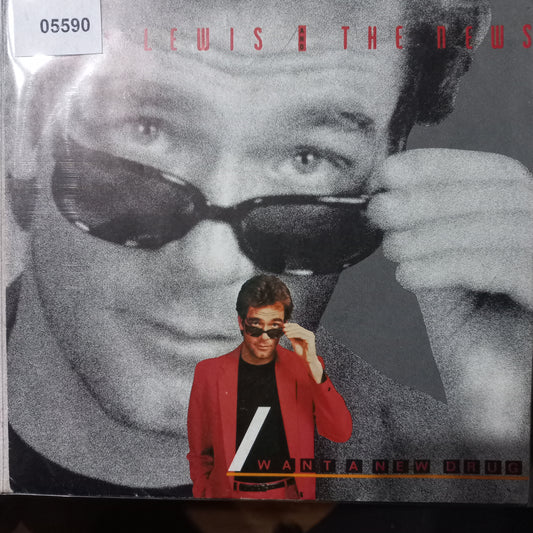Huey Lewis and the News I Want a New Drug Simple 7" De Epoca VG+