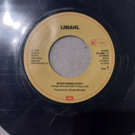 Limhal The Never Ending Story Simple 7" De Epoca VG+
