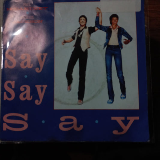 Paul Mc Cartney Michael Jackson Say Say Say Simple 7" De Epoca VG+