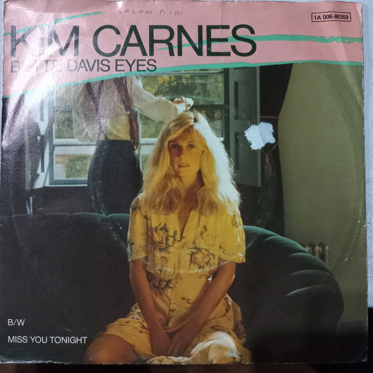 Kim Carnes Betty Davis Eyes Simple 7" Vg+ De Epoca