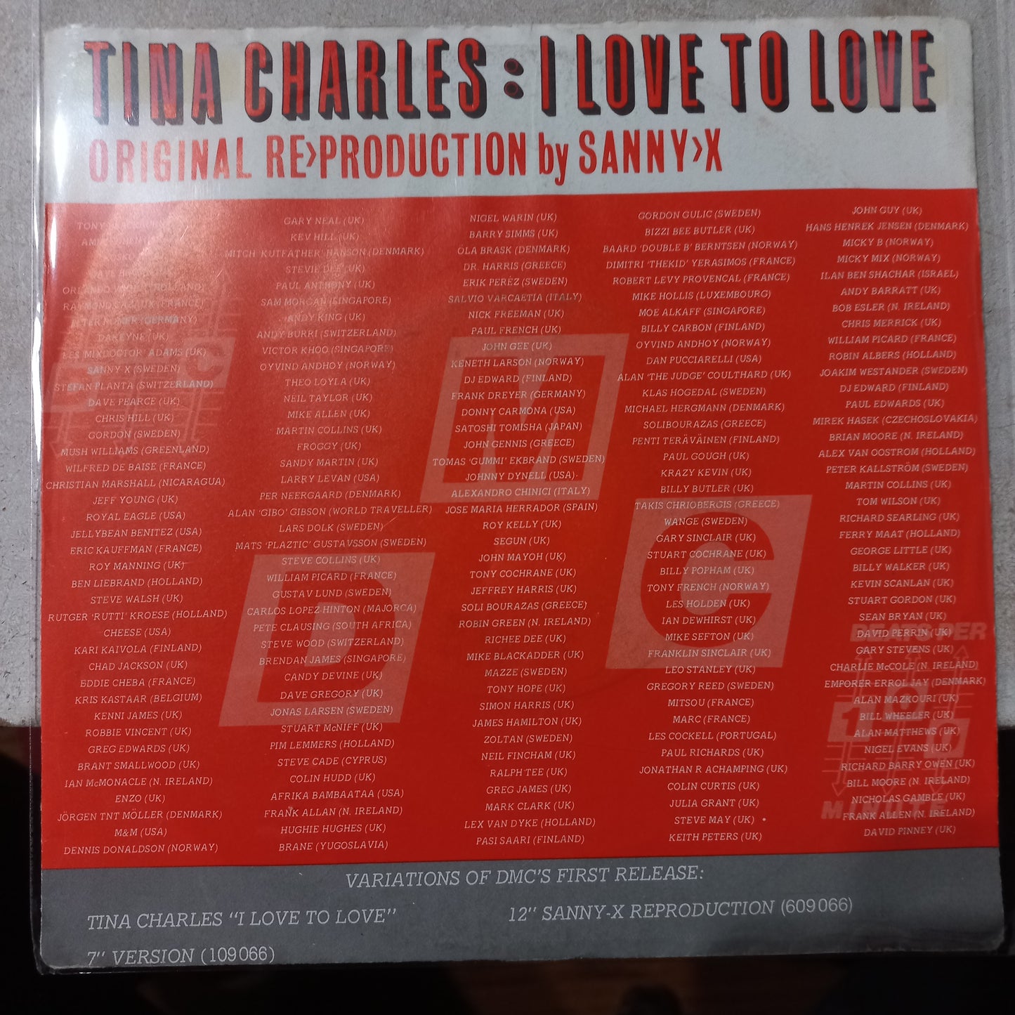 Tina Charles I Love to Love Simple 7" 2da. Mano VG+