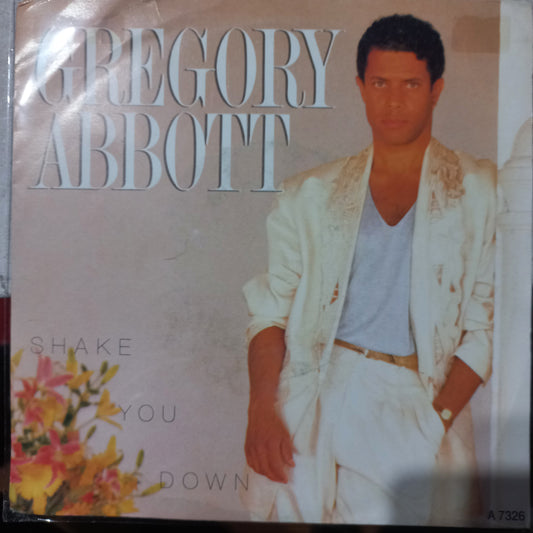 Gregory Abbot Shake You Down Simple 7" 2da. Mano VG+