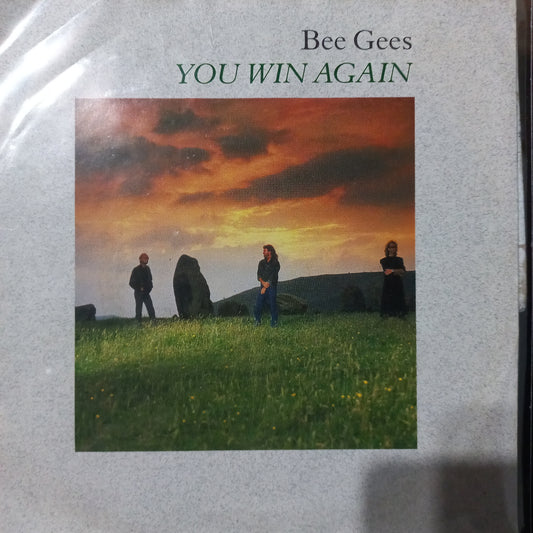 Bee Gees You Win Again Simple 7" 2da. Mano VG+
