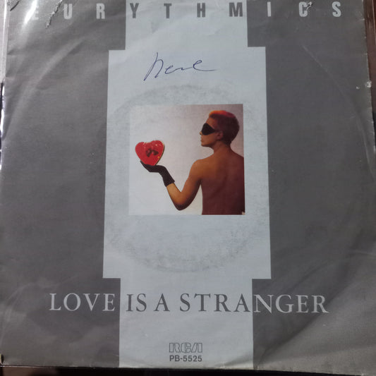 Eurythmics Love is Stranger Simple 7" 2da. Mano VG+