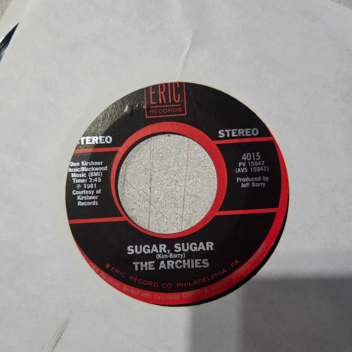 The Archies Sugar Sugar / Albert Hammond It never Rains Simple 7" 2da. Mano VG+