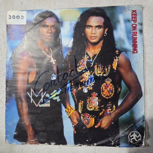 Milli Vanilli Keep On Running Simple 7" 2da. Mano VG+