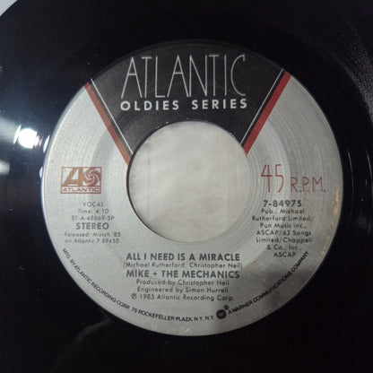 Mike and the Mechanics All I need is a Miracle Simple 7" 2da. Mano VG+