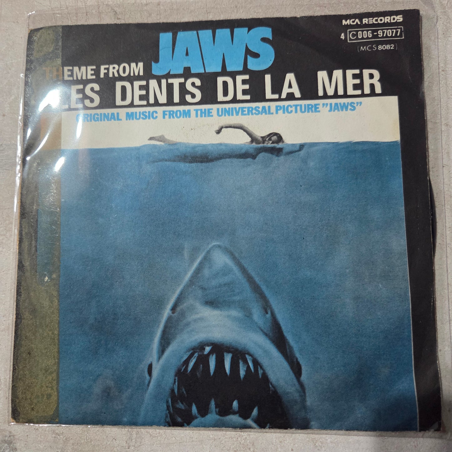 Theme from Jaws Tiburon Simple 7" 2da. Mano VG+