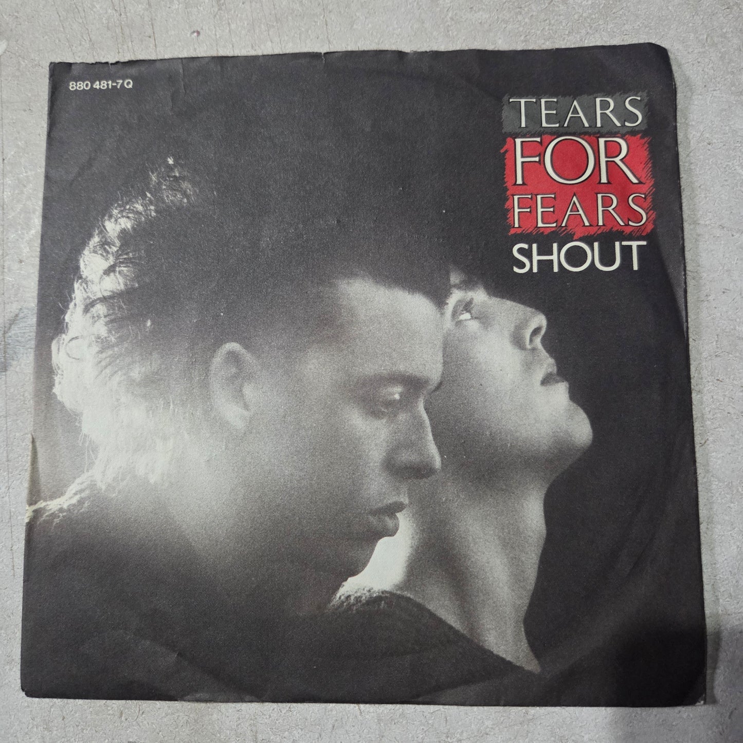 Tears for Fears Shout Simple 7" 2da. Mano VG+