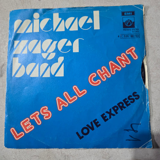 Michael Zager Band Lets All Chant Simple 7" 2da. Mano VG+