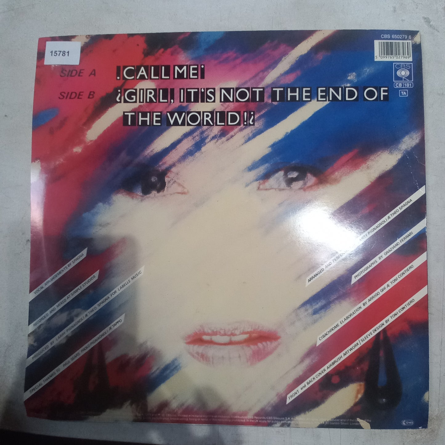 Spagna Call Me Maxi De Epoca VG+