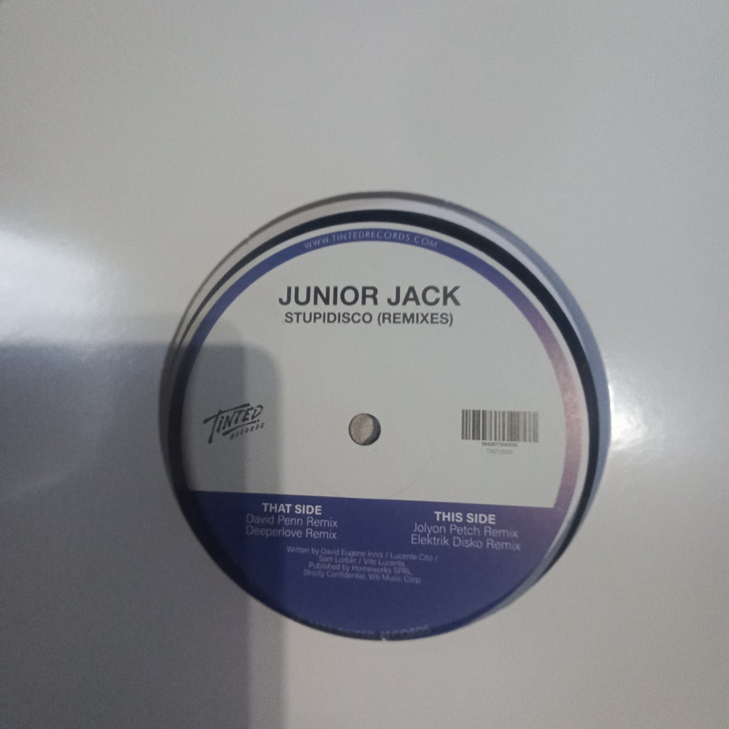 Junior Jack Stupidisco Maxi Near Mint Inmaculado Estado Tapa y Disco
