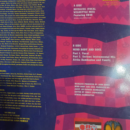 Afrika Bambaata Reckless Maxi de Epoca VG +