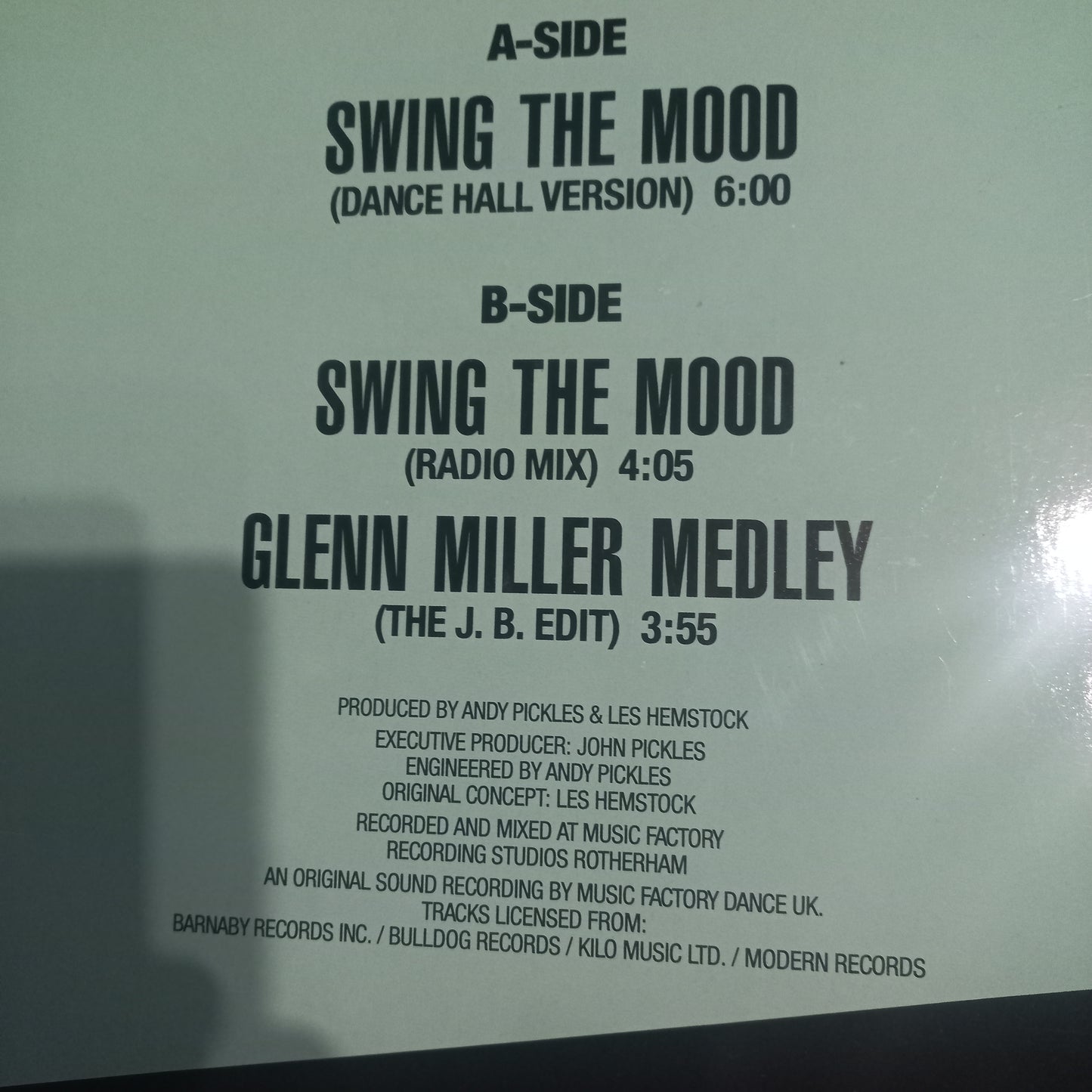 Jive Bunny Swing the Mood Maxi de Epoca VG +