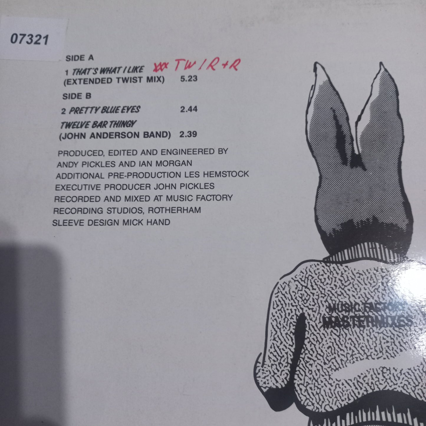 Jive Bunny Thats What I Like Maxi de Epoca VG +