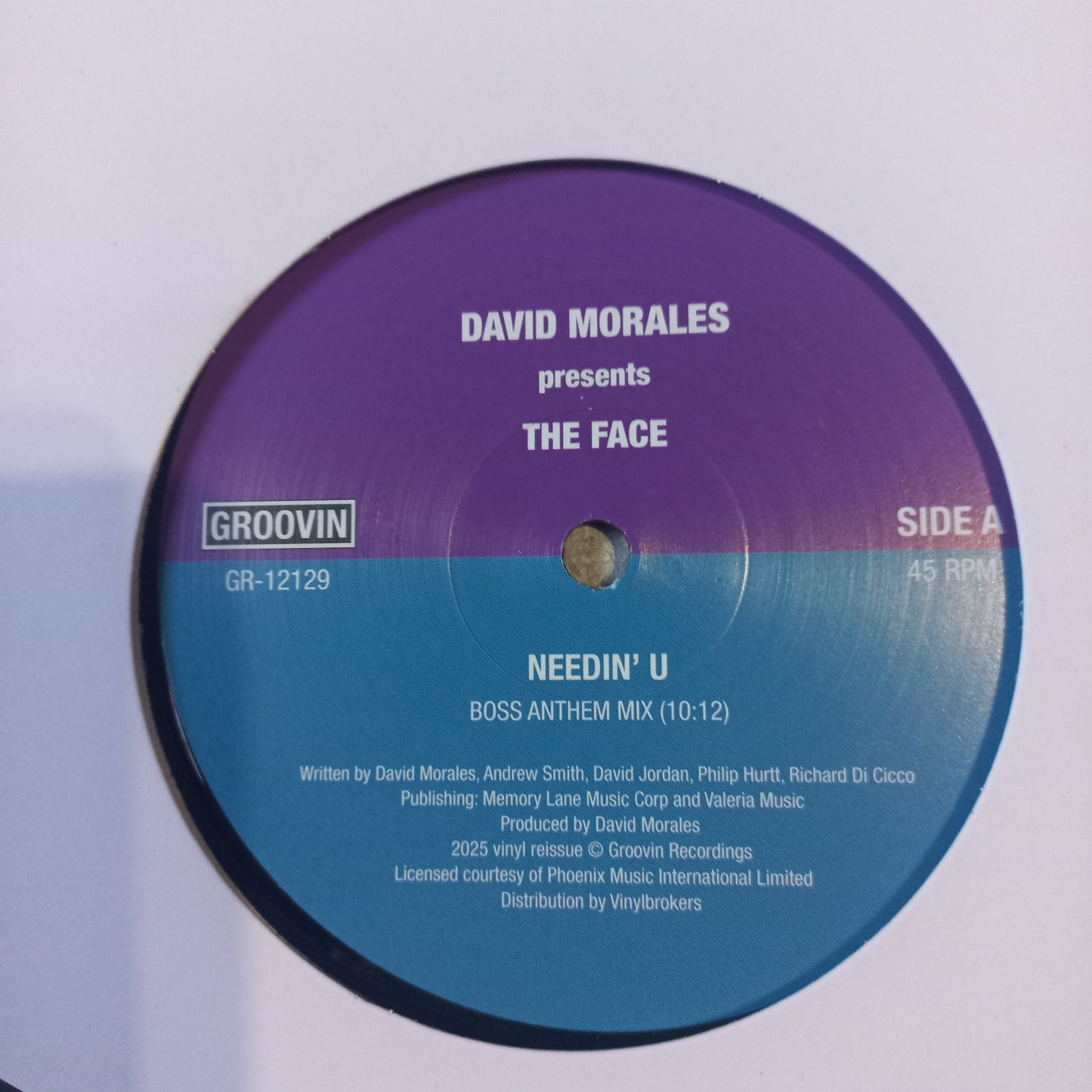 David Morales Needin U / The Face Maxi Near Mint +