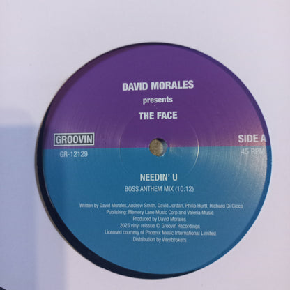 David Morales Needin U / The Face Maxi Near Mint +